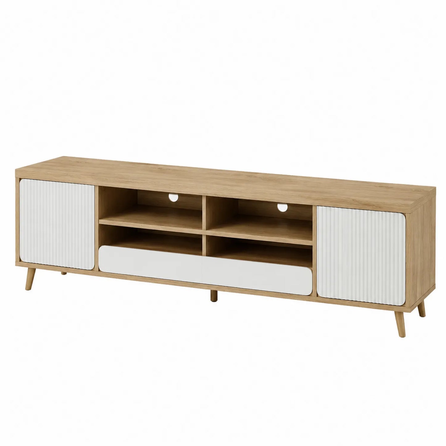 Szafka RTV drewniana z półkami 150 cm